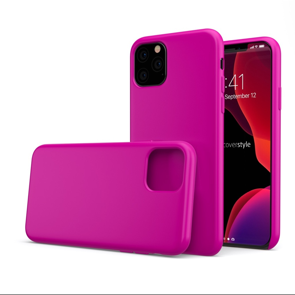 Soft Silicone iPhone 11 Pro Max Case - Fucsia